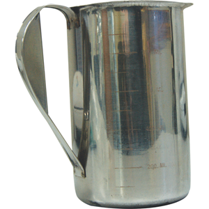 Measuring Jug with Handle, Graduated 1 Litre, 26 Gauge 0.5mm 18/6 Stainless Steel Each