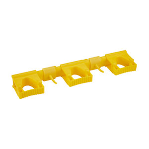 Vikan Hygienic Hi-Flex Wall Bracket System, 420mm, Yellow, Each Each