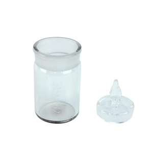 Livingstone Weighing Bottle, 25 Diameter x 40 Height mm, with Lid, Glass, Each