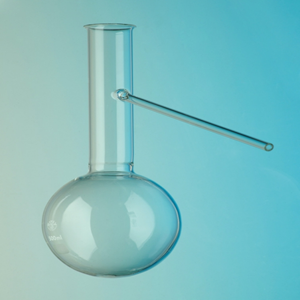 Flask Glass Fractionating Arm Automatic Mid Neck 250ml European Each