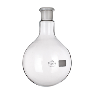 Flask, Round Bottom, 250ml, 25/40 Socket Joint, 145mm Height x 85mm Diameter, Borosilicate Glass, Each Each