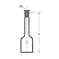 Flask Stohmann Glass Stop 2 Liters Socket Joint 29/32 Each