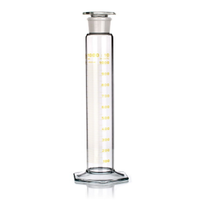 Mixing Cylinder Hexagonal Glass Base Glass Stopper High Form 500ml (B) Each