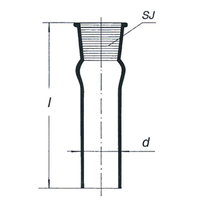 Joint Glass Socket Standard Socket Joint 14/23 Diameter 13mm length 120mm European Each