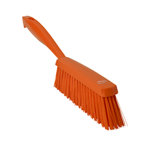 Vikan Ergo Bannister Hand Brush, 330mm, Medium, Orange, Each Each