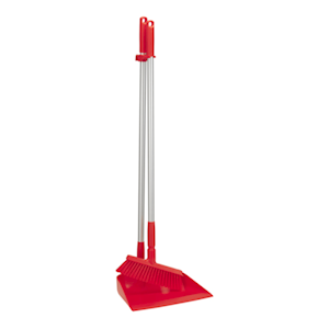 Vikan Upright Open Lobby Pan Set, 330mm, Anodised Aluminium, Polypropylene, Red, Each Each
