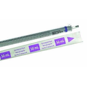Serological Graduated Pipette, 50ml, 1ml Subdivision, Fiber Plug, Black, Sterile, Individually Wrapped, 100/Bag Carton