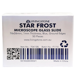 Star Frost Microscope Glass Slide