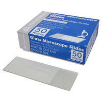 Liv Premium Pathology Grade Microscope Glass Slide,Frosted,One End One Side,Thickness 1.0-1.2mm,76.2 x 25.4mm,Interleaved,50/Pack Pack
