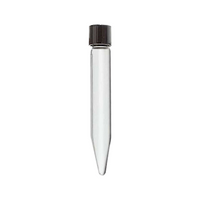 Livingstone Conical Test Tube with Black Screw Cap, 50mL, Graduated, 30 x 115 mm, Sterile, Polypropylene, 500/Carton Carton
