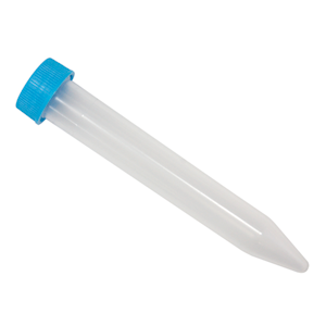 Conical Test Tubes with Screw Cap, 15ml, Graduated, 17mm Diameter x 120mm, Non sterile, Autoclavable, Polypropylene, 150/Bag Bag