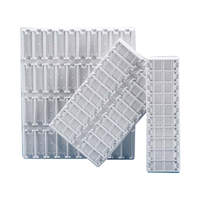 Livingstone Microscope Slide Tray, ABS, White, 300 x 195mm, 20 Positions/Places, Each Each
