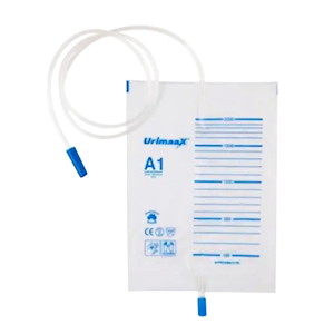 Aaxis Drainage Bag, A1, 2000ml, 120cm Tube with Push Pull Tap, Non-sterile, Each Each