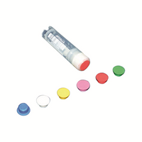 Aptaca Cryotube Coloured Inserts, Yellow, PVC, Cap Only for Tube Internal and External Thread, 1,000 Pieces/Pack
