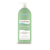 Natural Look Cool Feet Pedicure Softening Soak, 1 Litre Pump Bottle, Each Each