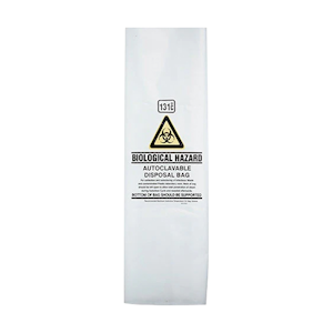 Interpath Autoclave Bag, 55 x 70cm, 80 Microns, 131 Degrees Heat Resistant, Clear with Print, 250 Pieces/Carton Carton