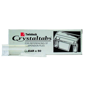 Crystalfile Tabs Clear Box/50 Box