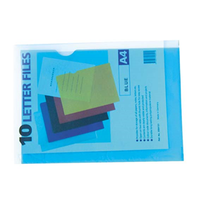 LETTERFILE POLY A4 BLUE 10/PK Pack