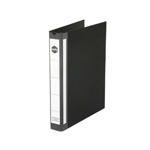 Marbig Deluxe Insert Ring Binder, A4, 25mm, 4 D-Rings, Black, Each Each