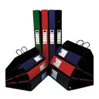 Marbig Deluxe Insert Ring Binder, A4, 25mm, 2 D-Rings, Blue, Each Each