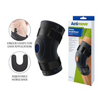 Actimove Sport Knee Stabiliser Horseshoe with Stay, Small, Black, Each