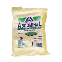 Out of Date, Discounted, Abdominal Sponge 22.5cm w/o Tapes, 5/Pack, 300/Ctn, Stanfold, Original Condition, Whilst Stock Last Carton