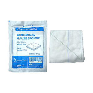 Livingstone Abdominal Gauze Sponge Sterile Standard Fold