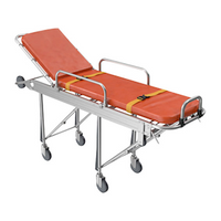 Rapid Rescue Automatic Loading Ambulance Stretcher, 60degC Back Angle, 190 x 60 x 24cm, Low Position, Each Each
