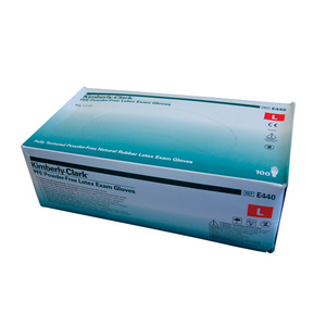 Out of Date, Original Unopened Condition, Price Discounted, While Stocks last,Biodegradable Latex PF Examination Gloves Large, 100/bx (E440) Box
