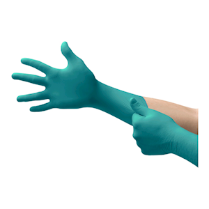 Ansell Microflex Chemical Resistant Gloves, 93-260, Double Extra Large, Powder Free, Disposable, Green, 50 Pieces/Box Box