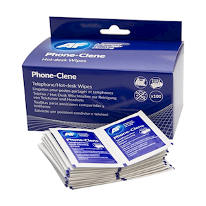 AF Phone-Clene Cleaning Wipes. Anti-Bacterial, 100/Box Each