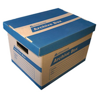 Livingstone FTU FIRST TIME USER PROMO Biodegradable Archive Box, Blue, 39 x 31 x 26 cm, 36/Carton Carton