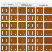 AVERY LATERAL COLOUR CODING LABEL "L" 180/PK Pack