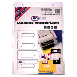 Avery Laser Audio Cassettes Labels, L7655, 12UP, 25/Pack Box