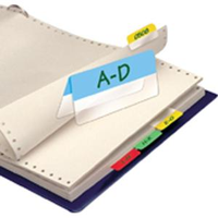 INDEX TWIN TABS 3L 12X40MM ASST COLOUR 24/PK Pack