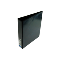 Bantex Insert Ring Binder, A4, 38mm, 2 D-Rings, Black, Each Each
