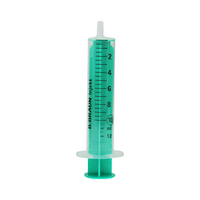 B. Braun Injekt® Two-Piece Standard Syringes, 10mL, Luer Slip, Eccentric, PP Barrel and PE Green Plunger, No Rubber Gasket, 100 Pieces/Box Box