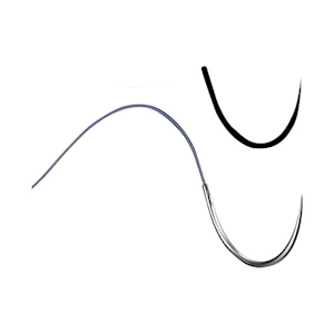 Monosyn Suture, Size 3-0, Length 28 inches, 3/8 Round Body Needle, 26mm Needle, 36/Box Box