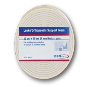 Leuko Orthopaedic Support Foam, Width: 75mm x Length: 5m, Thickness: 4mm, Colour: White, Each Each