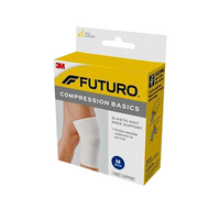 Futuro Compression Basics Knee Brace 3201EN, Medium, White, Each Each