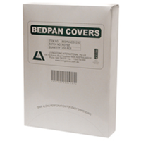 Livingstone Bedpan Cover, 365 x 280mm, 6.5cm Gusset, Disposable Biodegradable Paper, White, 250/Dispenser Dispenser