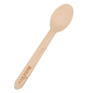 BetaEco Wooden Spoon, 160mm, FSC Certified, Coated, 100 Pieces/Pack, 1000 Pieces/Carton Carton