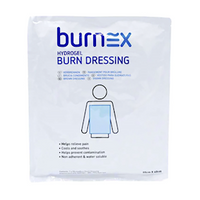 Burnex Hydrogel Burn Dressing 60 x 40cm, Non-Adherent, Water-Soluble Gel, Each
