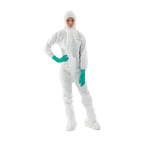 Ansell Bioclean D Sterile Coveralls, Medium, White, 20 Pieces/Carton Carton