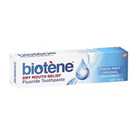 Out of Date Biotene Flouride Toothpaste, 120 grams, Fresh Mint Original, Dry Mouth Relief, Gentle Formula, Each Each