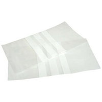 Livingstone Resealable Zip Lock Bag, 100 x 180 mm, 50 microns Thick, with 3 White Panels, Recyclable Plastic, Clear, 1000/Carton Carton