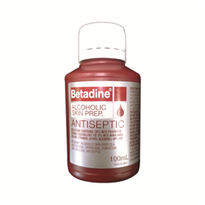 Betadine Alcoholic Skin Preparation, 100ml Bottle, Each Each