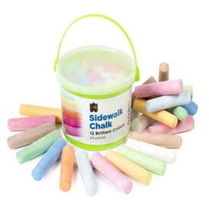 Ec Sidewalk Chalk Bucket, 100mmx25mm, 24/Pk Each