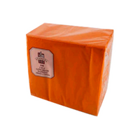 Caprice Dinner Napkin, 2-Ply, 1/4 Fold, 40 x 40cm, Orange, 100 Pieces/Pack, 10 Packs/Carton, 1000/Carton Carton