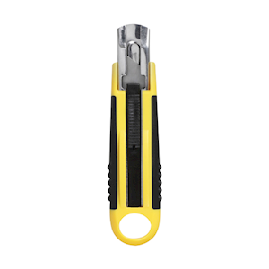 Celco Cutter Knife, 18mm, Auto Retractable, Yellow, Each